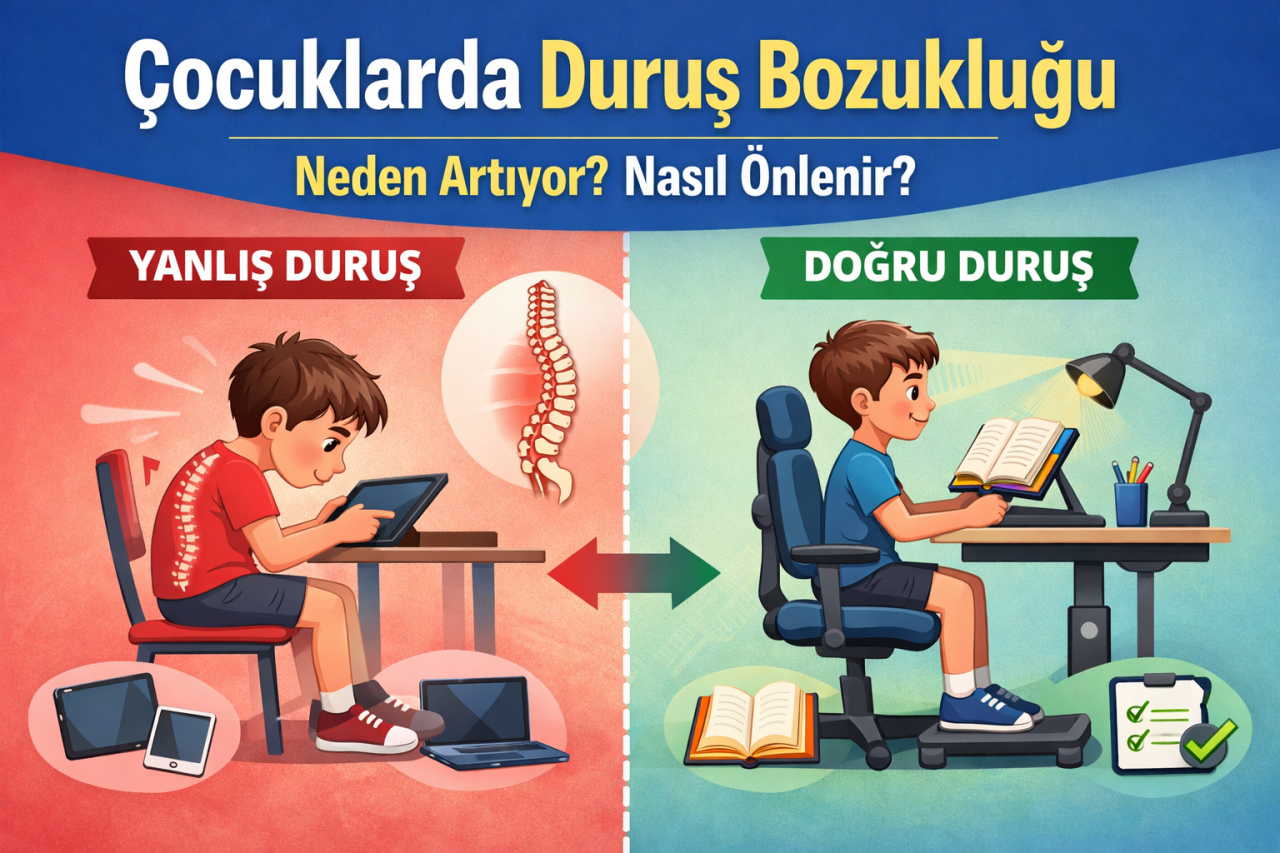 Çocuklarda Duruş Bozukluğu Neden Artıyor? Nasıl Önlenir?