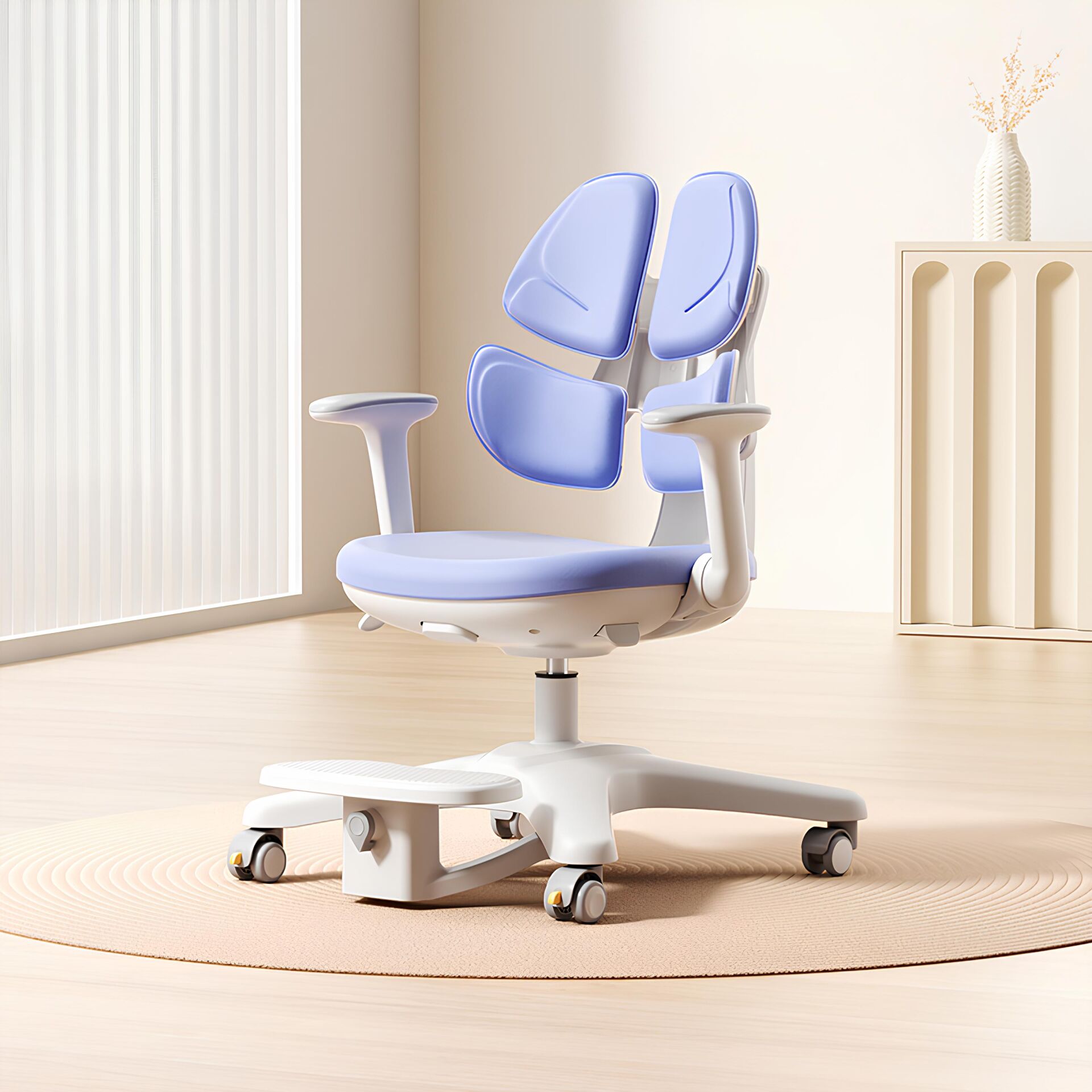 Butterfly Ergonomik Çocuk Çalışma Sandalyesi - Merlin Mor