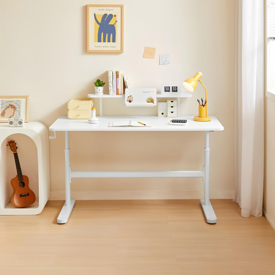 Minoris Ergonomik Çocuk Çalışma Masası - Beyaz - Yükseklik Ayarlı Çocuk Çalışma Masası