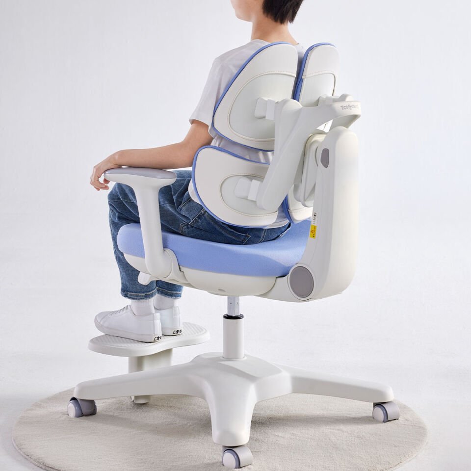 Butterfly Ergonomik Çocuk Çalışma Sandalyesi - Gökyüzü Mavi