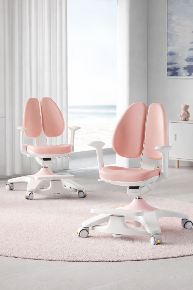 Eagle Ergonomik Çocuk Çalışma Sandalyesi - Pudra Pembe