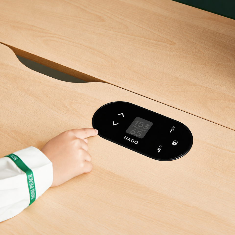 Noa Elektrikli Yükseklik Ayarlı Çocuk Çalışma Ünitesi - Ergonomik Çalışma Ünitesi - Özel Tasarım